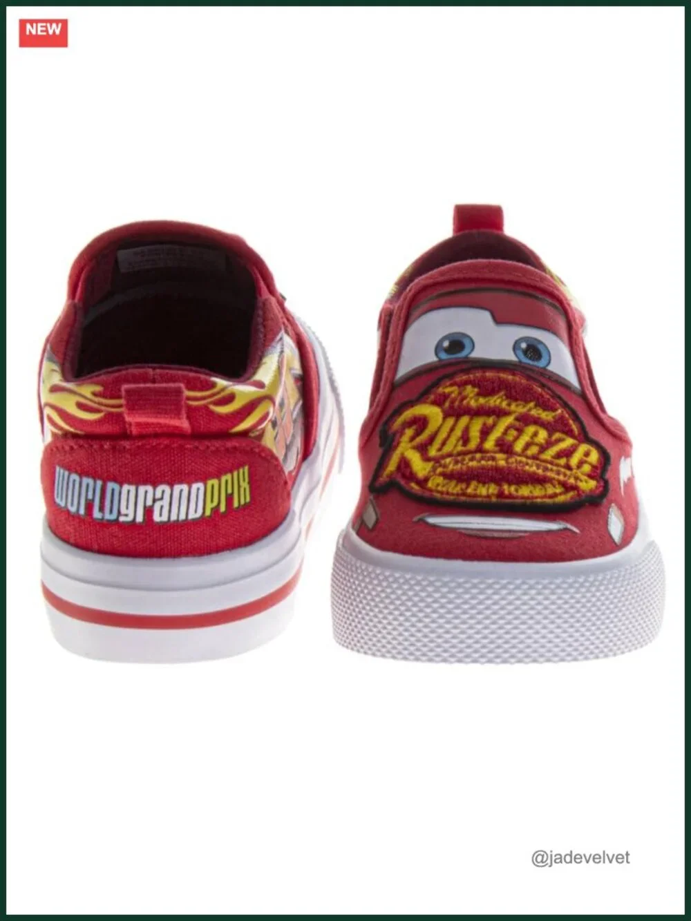 Disney Cars Lightning McQueen Lowtop Canvas Slip-On Sneakers Toddler/Little Kid